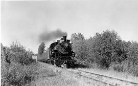 Northern Pacific  steam locomotive 1381 at Renton, Washington, in 1950.