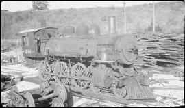 Northern Pacific steam locomotive 246 at South Tacoma, Washington, in 1937.