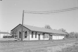 Montana Rail Link station at Columbus, Montana, in 2002.