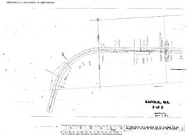 Plat Map of Northern Pacific Facilities at Sapolil, Washington, 1943