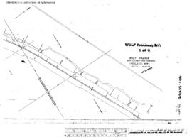 Plat Map of Great Northern Facilities at Wolf Prairie, Montana, 1973