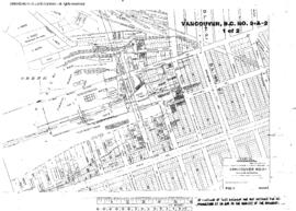 Plat Map of Great Northern Facilities at Vancouver, British Columbia, undated