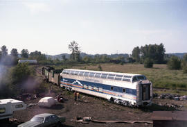 Holland America Westours passenger car at Seattle, Washington in 1987.