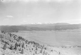 Montana Rockies seen from Vista-Dome North Coast Limited in 1955.