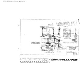 Northern Pacific Engineering Drawing, Bunk House at Attalia, Washington, 1951