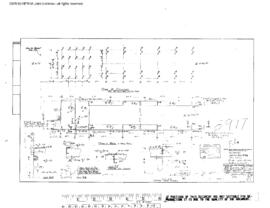 Great Northern Engineering Drawing, Engine House at South Klamath, Oregon, 1952
