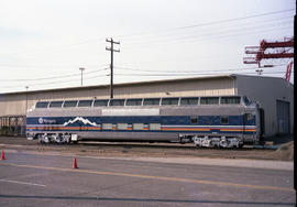 Holland America Westours passenger car 508 at West Seattle, Washington on April 23, 1987.