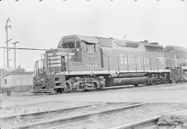 Burlington Northern diesel locomotive 2542 at Auburn, Washington in 1970.