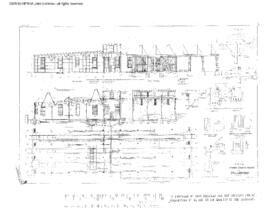 Spokane, Portland, and Seattle Railway Engineering Drawing, Engine House, Frame, 30 Foot  X  80 F...