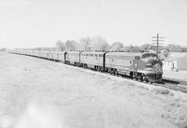 Northern Pacific North Coast Limited at Laurel , Montana, in 1953.