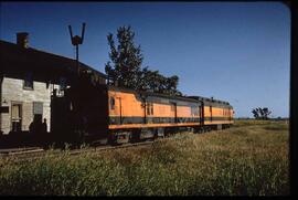 Great Northern Diesel-Electric Car 2324 at Sioux City, Iowa, 1958