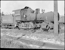 Northern Pacific steam locomotive 653, circa 1927.