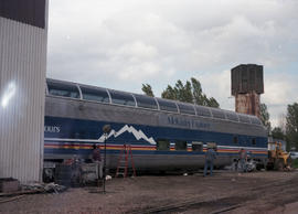 Holland America Westours passenger car 513 at Seattle, Washington on May 14, 1987.