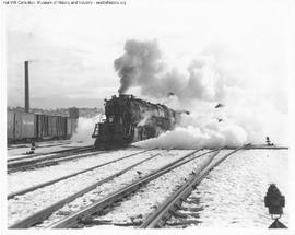 Great Northern Steam Locomotive 2050 at Interbay, Washington in 1947.