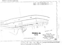 Plat Map of Oregon Trunk Facilities at Sinamox, Oregon, 1916
