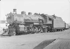 Northern Pacific steam locomotive 1913 at Cle Elum, Washington, in 1950.