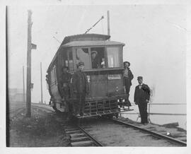 Seattle & Rainier Valley Railway car in Seattle, Washington, 1900