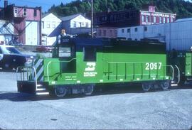 Burlington Northern 2097 at Auburn, Washington in 1980.