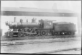 Northern Pacific steam locomotive 602 at Duluth, Minnesota, in 1916.