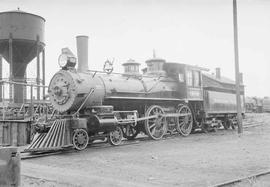 Northern Pacific steam locomotive 684 at Tacoma, Washington, in 1953.