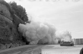 Sperry flour mill demolition at Tacoma, Washington in 1973.