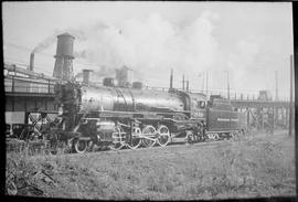 Northern Pacific steam locomotive 1859 at Tacoma, Washington, in 1935.