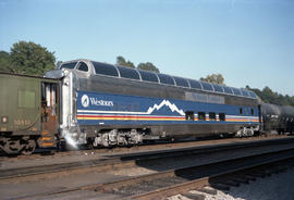 Holland America Westours passenger car 554 at South Seattle, Washington on June 25, 1987.