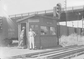 Northern Pacific scale house at Seattle, Washington, circa 1948.