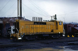 Weyerhauser Timber Company diesel locomotive 103 at Portland, Oregon in 1978.