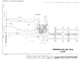 Plat Map of Great Northern Facilities at Spokane, Washington, 1928