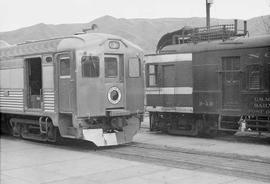 Northern Pacific motor cars at Lewiston, Idaho in 1955.