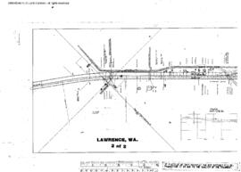 Plat Map of Northern Pacific Facilities at Lawrence, Washington, 1912