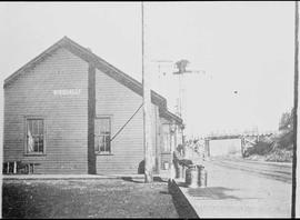 Northern Pacific station at Nisqually, Washington, circa 1926.