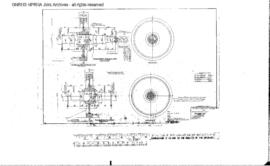 Spokane, Portland and Seattle Railway Engineering Drawing: Shop Plan - Wheel and Axels, Turntable...