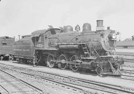 Northern Pacific steam locomotive 1373 at Auburn, Washington, in 1949.