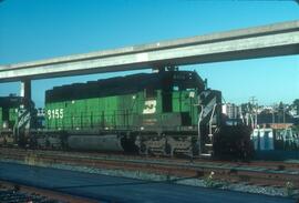 Burlington Northern 8155 at Vancouver, British Columbia in 1992.