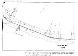 Plat Map of Northern Pacific Facilities at Skyline, Montana, undated