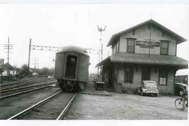 Pacific Coast Railroad station at Renton, Washington in 1944.