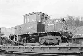 United States Army Diesel Locomotive Number 7356 at Seattle, Washington in 1974.