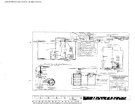 Northern Pacific Engineering Drawing, Depot at Attalia, Washington, 1951