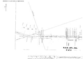 Plat Map of Northern Pacific Facilities at Naval Ammunition Depot Junction, Washington, 1953