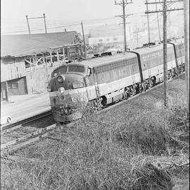 Northern Pacific passenger train number 408 at Tacoma, Washington, in 1969.