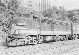 Northern Pacific diesel locomotive number 6010 at Tacoma, Washington, in 1970.