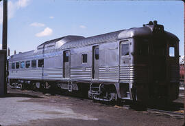 Great Northern Rail Diesel Car 2350 at Great Falls, Montana, 1971