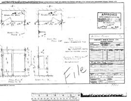 Great Northern Engineering Drawing, Depot at Coeur D'Alene, Idaho, 1963