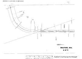 Plat Map of Northern Pacific Facilities at Belfair, Washington, 1953