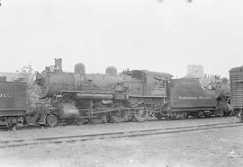 Northern Pacific steam locomotive 1358 at South Tacoma, Washington, in 1956.