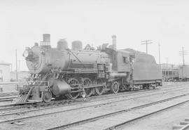 Northern Pacific steam locomotive 2413 at Brainerd, Minnesota, in 1954.