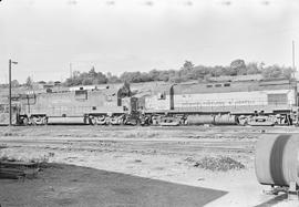Burlington Northern diesel locomotive 4263 at Vancouver, Washington in 1970.