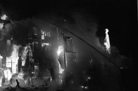 Eli Hotel fire at Tacoma, Washington in 1971.